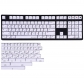 Brief White MAC 104+51 XDA profile Keycap Set PBT Dye-Subbed for Mechanical Gaming Keyboard Cherry MX Japanese